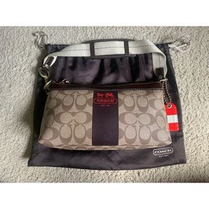 Coach Signature C Heritage Stripe Small Demi